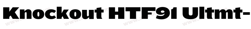Knockout HTF91 Ultmt字体转换